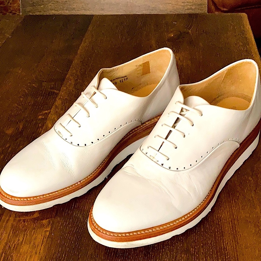 Office of Angela Scott - White Leather Derby